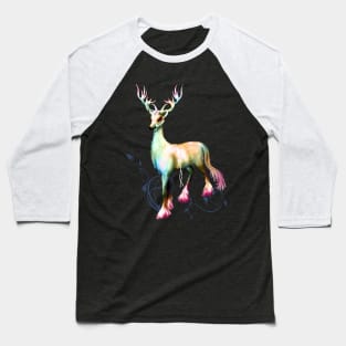 Wonderful fantasy deer in a winter landscape Baseball T-Shirt